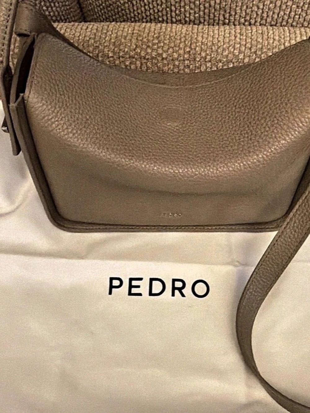 PEDRO Demi Leather Shoulder Bag Crossbody Bag in Brown